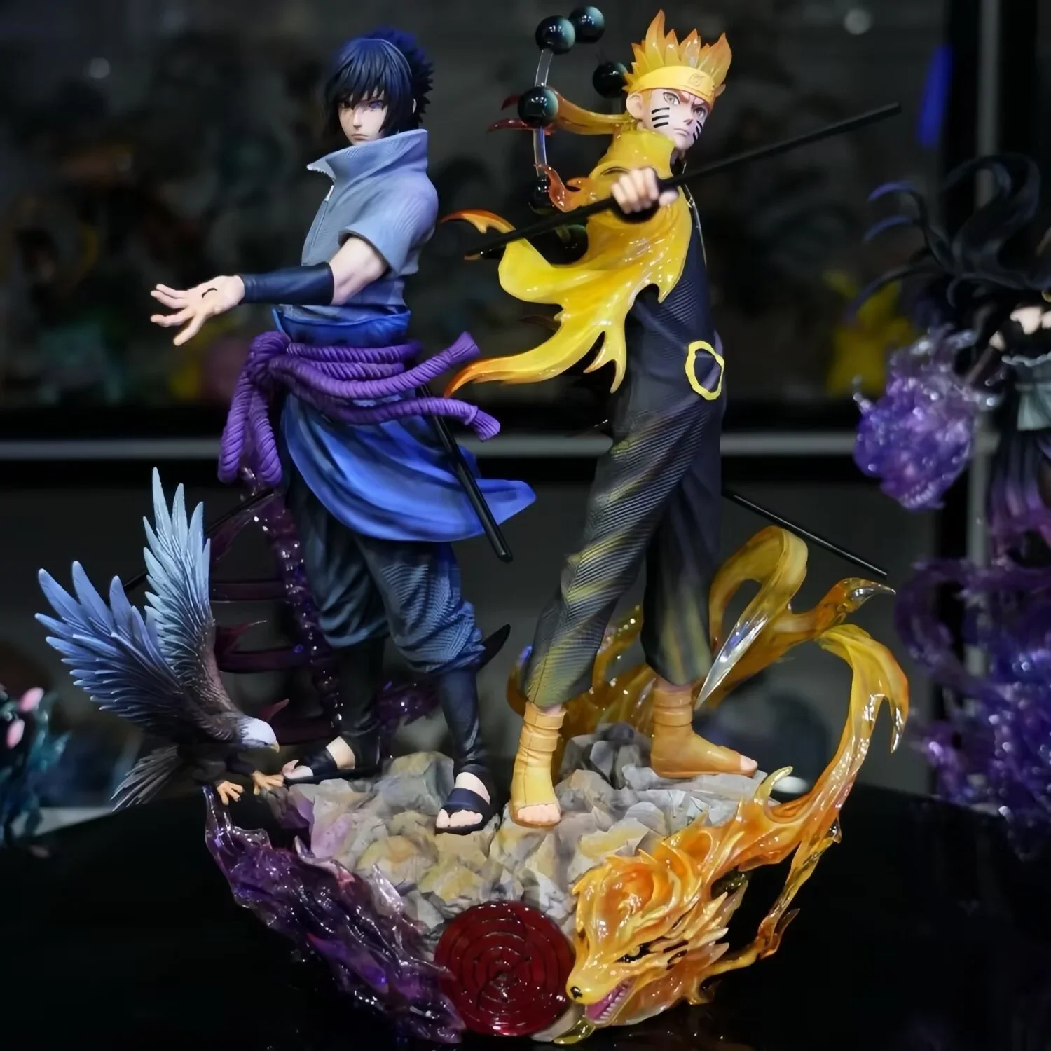 Naruto e Sasuke action figure